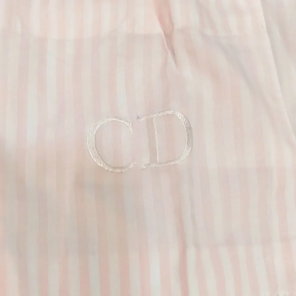 Vintage Christian Dior Pink Striped Pajama Shirt